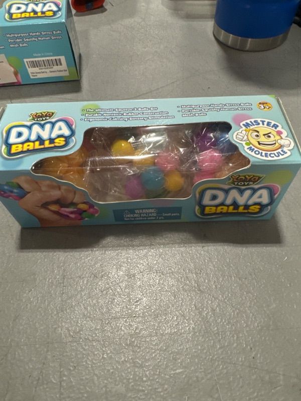 Photo 1 of YoYa Toys DNA Balls - Fidget Toy Stress Ball - Colorful Soft Squishy - Mental Stimulation, Clarity & Focus Tool - Fun for Any Age - 3 Pack