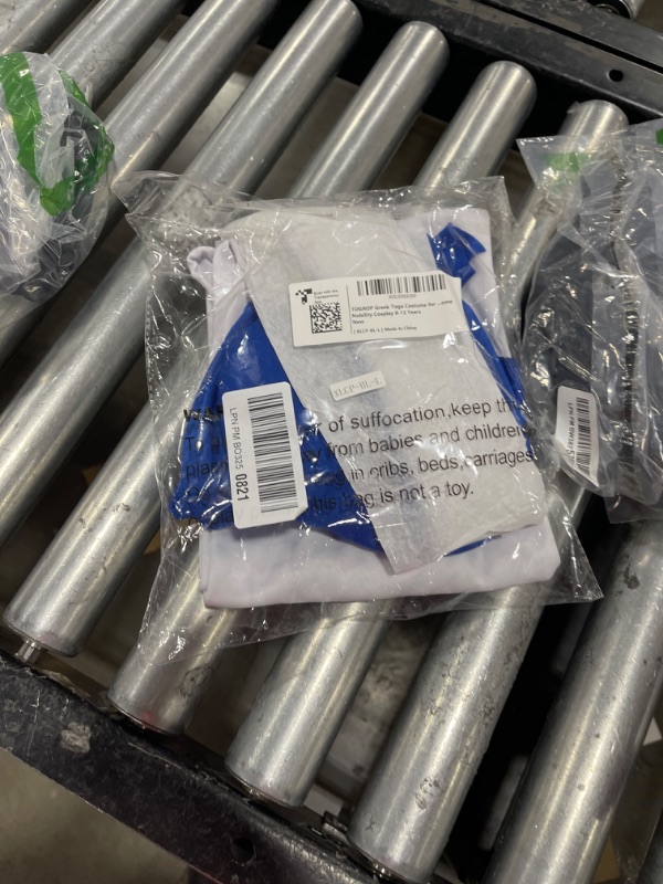 Photo 1 of Greek Toga Costume for Kids Ancient Greece Mythos Philosopher Rome Nobility Cosplay Kid(8-12 Years) Blue