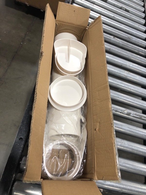Photo 1 of Automatic Chicken Feeder, 7lb Capacity Large PVC Poultry Feeder with Rain Cover, No-Waste Design, Easy to Install and Clean, UV-Resistant, Ideal for 4-6 Chickens