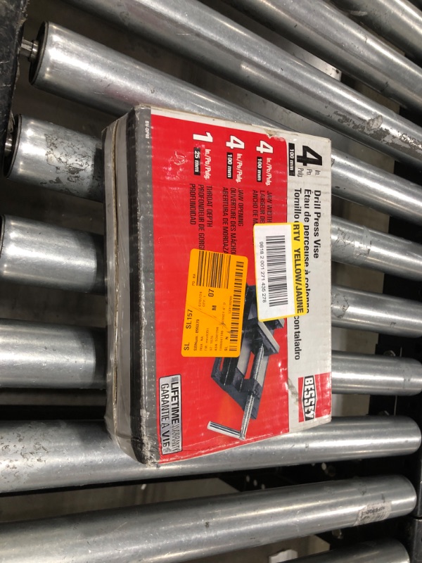 Photo 1 of BESSEY BV-DP40 Drill Press Vise, 4 In.,Black 4"