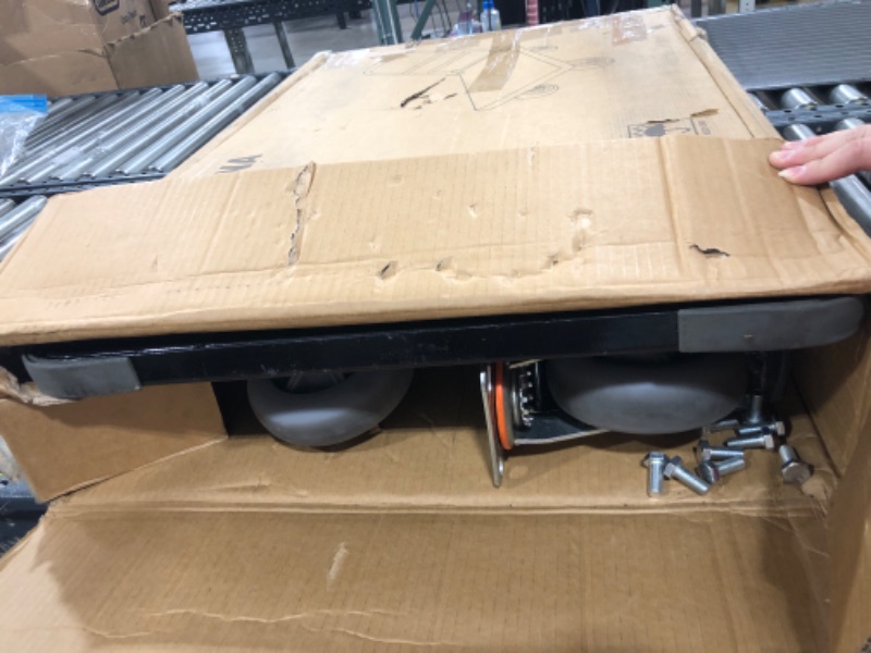 Photo 1 of Steel Platform Truck Heavy Duty Flatbed Cart, 2200Lbs Push Cart Dolly, 36 x 24in Moving Flat Cart with 5'' Swivel Wheels