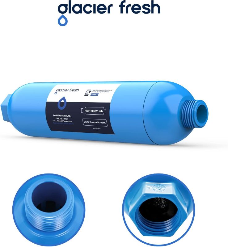 Photo 1 of GLACIER FRESH Garden Hose End Pre-Filter for Swimming Pool, Hot Tubs, Spa, Inflatable Pool, Ponds, Greatly Reduces Bad Taste, Odors, Chlorin and Sediment, up to 8,000 Gallons, 1 Pack