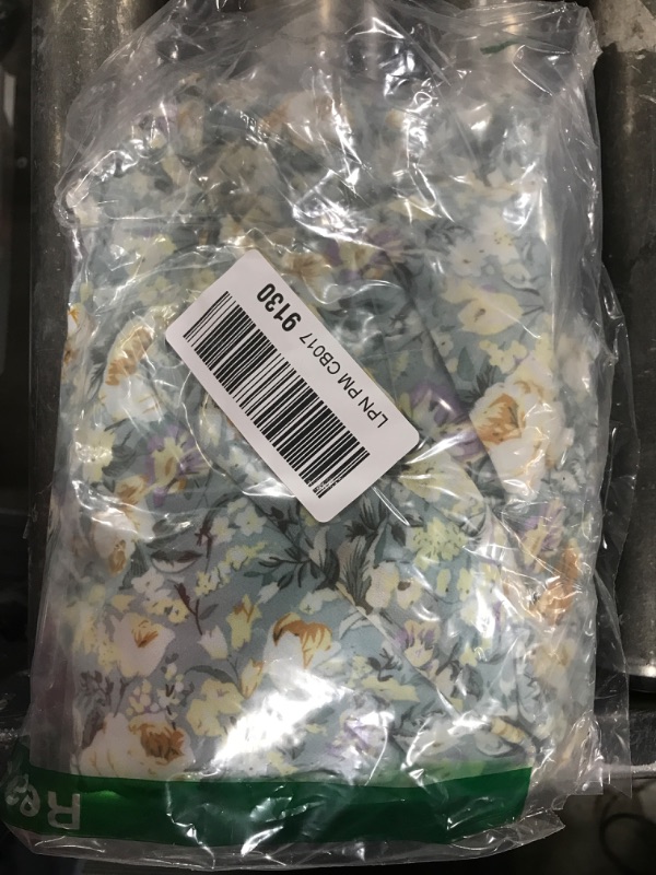 Photo 1 of BTFBM 2024 Women One Shoulder Casual Summer Dresses Floral Boho High Waist Beach Ruffle Tiered A Line Flowy Mini Dress Medium Floral Green