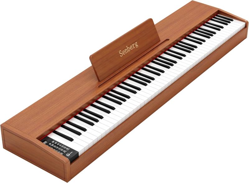 Photo 1 of  Senberg
4.1 4.1 out of 5 stars 6
88-key semi-weighted digital piano, full-size keyboard electric piano - suitable for beginners, with sustain pedal, built-in speakers, and music stand.