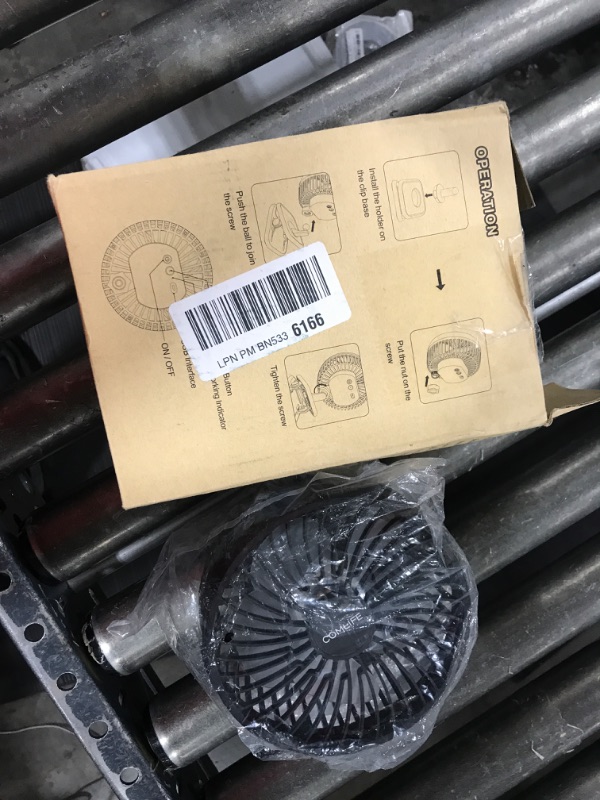 Photo 1 of 6'' Clip On Fan,10000mAh Battery Operated Desk Fan,360° Rotation Stroller Fan,Max 53H Working Time Rechargeable USB Fan,4 Speeds Personal Fan with Sturdy Clamp for Golf Cart Office Treadmill (6")