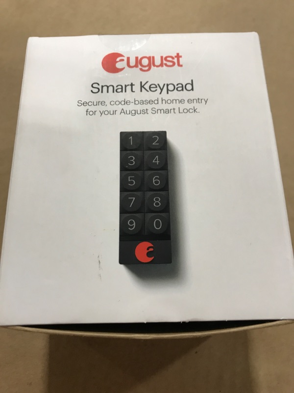 Photo 2 of August Home Smart Keypad, Pair with Your August Smart Lock - Grant Guest Access with Unique Keycodes, Dark Gray