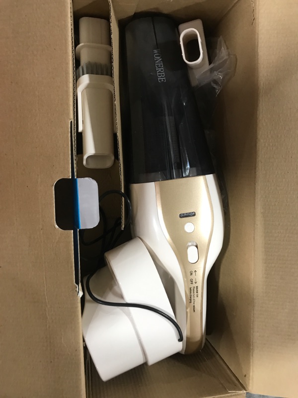 Photo 1 of Hand Held Vacuum Cleaner Cordless Rechargeable-10KPA Powerful Suction Car Vacuum Cordless with Charging Base, Lightweight Mini Cordless Vacuum Cleaner for Car/Stairs/Pet Hair, Portable Vacuum with LED High Power Hand Vacuum