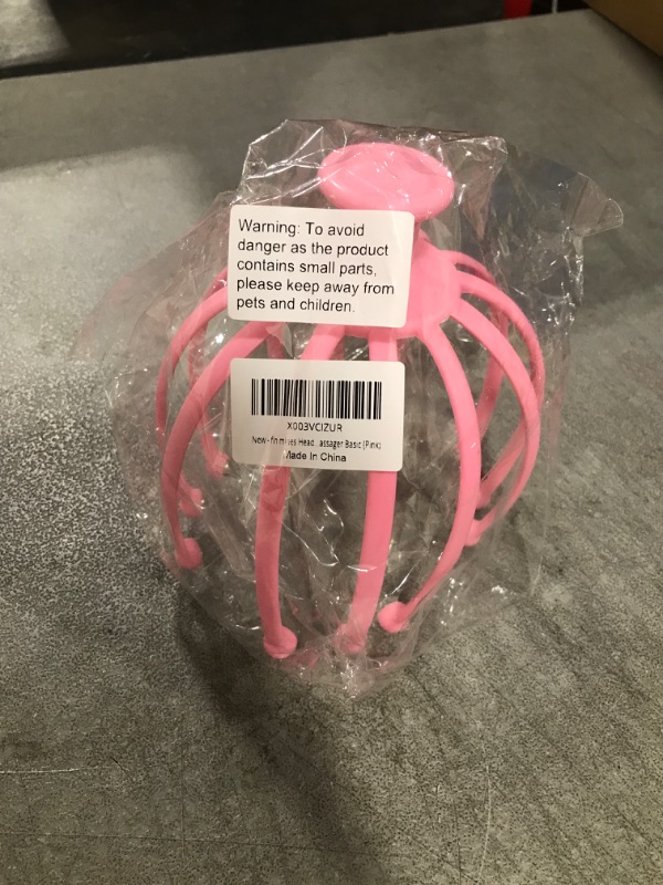 Photo 1 of 12 Fingers Head Massager, Pink