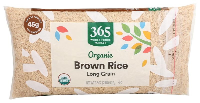 Photo 1 of 365 by Whole Foods Market, Organic Long Grain Brown Rice, 32 Ounce (Pack of 2)