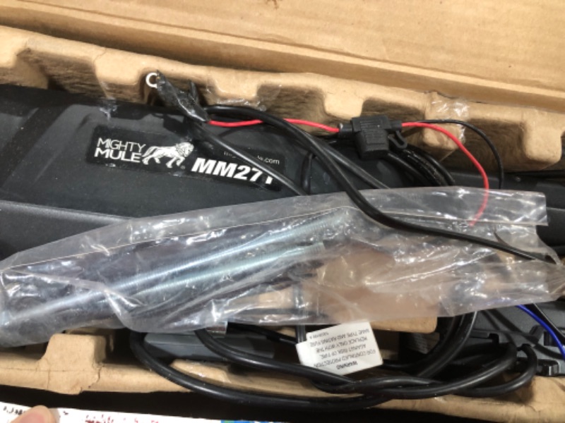 Photo 3 of  Mighty Mule MM271 Automatic Solar Ready, Comes Remote and More, Single Gate Opener, Black 