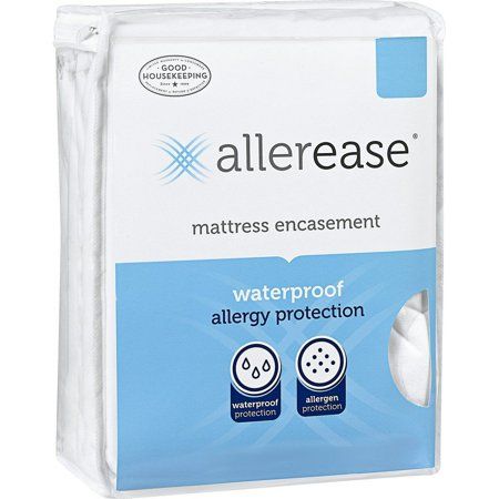 Photo 1 of  AllerEase Waterproof Allergy Protection Zippered Mattress Protector, Twin - White 