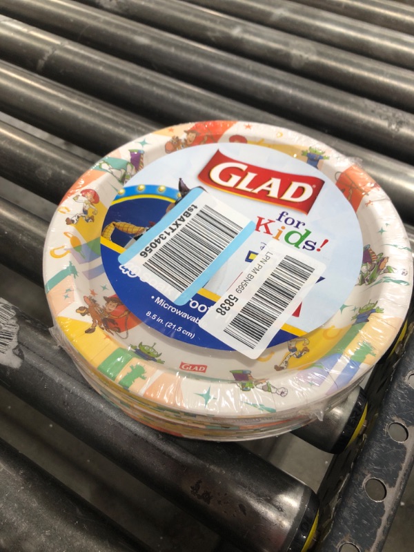 Photo 2 of  Glad for Kids Disney Pixar Toy Story 8.5” Paper Plates | Disney Pixar Paper Plates, Kids Snack Plates | Kid-Friendly Paper Plates for Everyday Use, 40 PACK