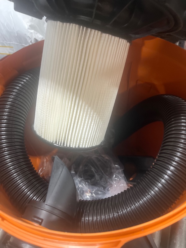 Photo 5 of 12 Gallon 5.0 Peak HP NXT Shop Vac Wet Dry Vacuum with General Debris Filter, Locking Hose and Accessory Attachments
