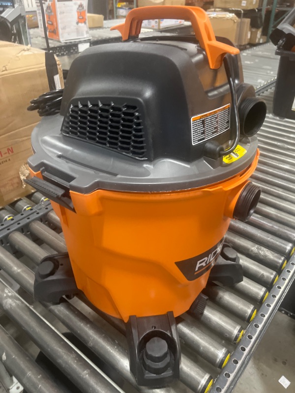 Photo 2 of 12 Gallon 5.0 Peak HP NXT Shop Vac Wet Dry Vacuum with General Debris Filter, Locking Hose and Accessory Attachments
