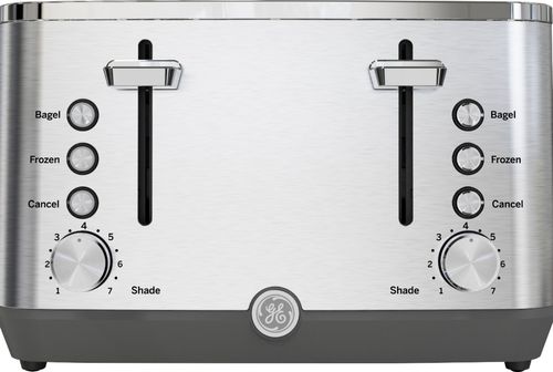 Photo 1 of  4-Slice Stainless Steel Wide Slot Toaster with 7 Shade Settings 