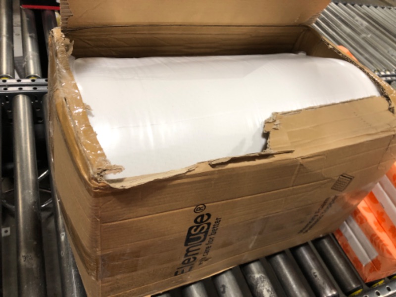 Photo 1 of ELEMUSE Dual Layer 3 Inch Memory Foam Mattress Topper King, 2 Inch Cooling Gel Memory Foam Plus 1 Inch Down Alternative Pillowtop Mattress Pad, Viscose Made from Bamboo Cover, Soft Comfort Support King White