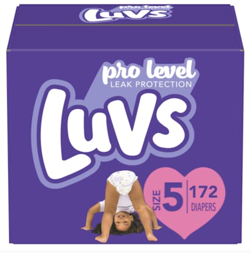 Photo 1 of  Luvs Pro Level Leak Protection Diapers, Size 5 - 172 Ct. (Over 27 Lb.) 