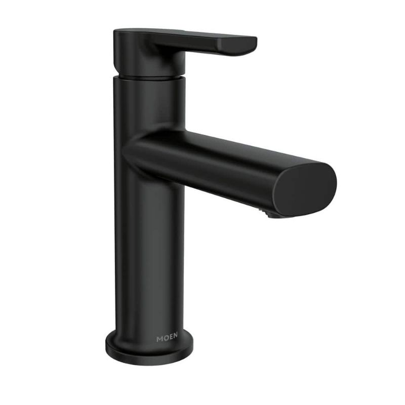 Photo 1 of  Meena Single Hole Single Handle Bathroom Faucet in Matte Black 