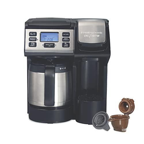 Photo 1 of  Hamilton Beach FlexBrew Trio Coffee Maker with 12 Cup Stainless Steel Thermal Carafe Removable 56 Oz. Water Reservoir 49920 