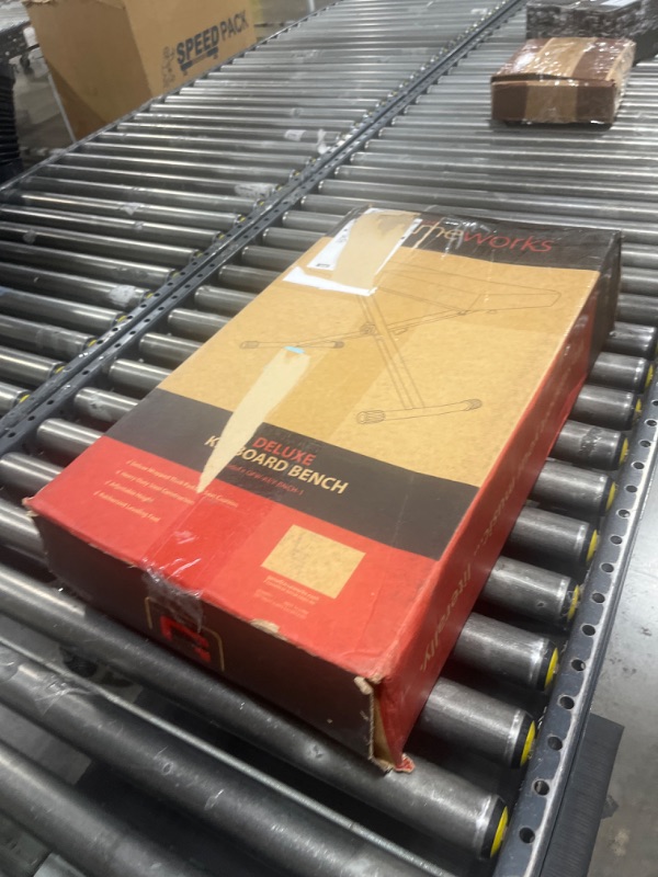 Photo 1 of Gator Frameworks Adjustable X-Frame Style Keyboard Bench; (GFW-KEY-BNCH-1) , Black