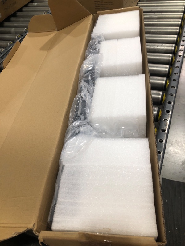 Photo 1 of LED Modern Bathroom Vanity Light Fixtures (4-Light, 30-Inch, Dimmable), Matte Black Modern Acrylic Bathroom Wall Lighting Fixtures Over Mirror (Cool White 6000K) Matte Black- Dimmable 4-Light, 30-Inch