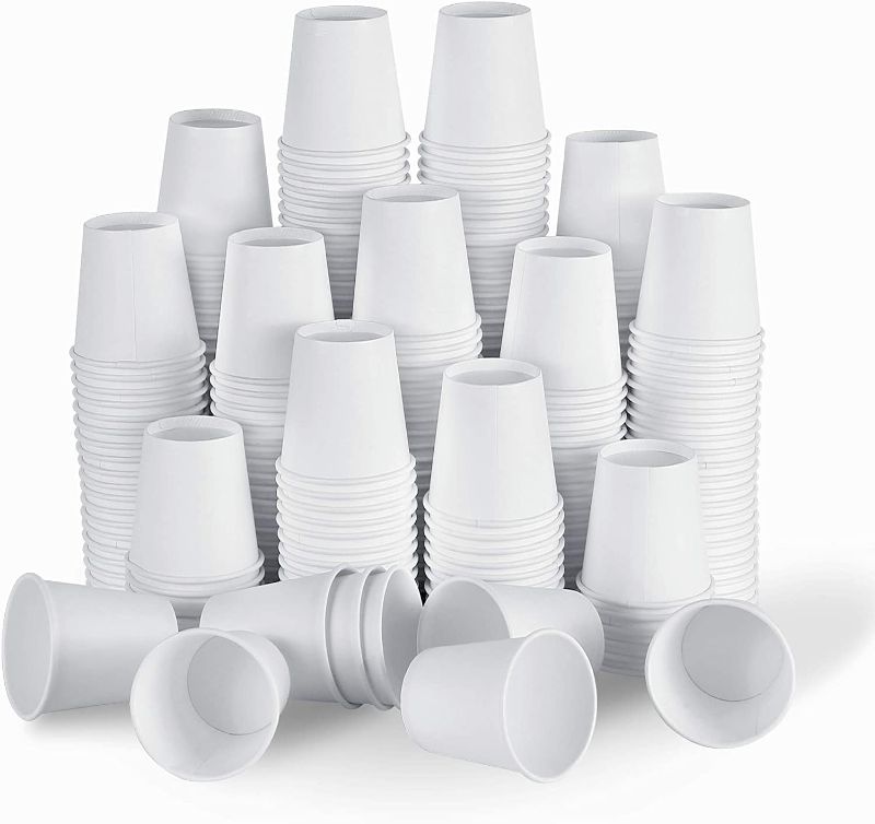 Photo 1 of [300 Count - 2 oz] Small Paper Cups, Mouthwash Cups Bathroom Cups Mini Cups Small Disposable Cups
