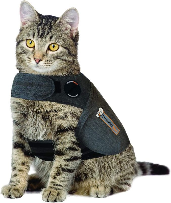 Photo 1 of  Thundershirt Classic Cat Anxiety Jacket, Heather Gray, Medium (9 to 13 lbs), THU-009 