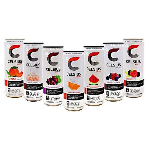 Photo 1 of  CELSIUS Assorted Flavors Official Variety Pack, Functional Essential Energy Drinks, 12 Fl Oz (Pack of 12) EXP 06 2024