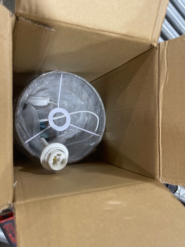 Photo 1 of Kids Bedside Table Lamp, Adorable 14 Inch Rocket Ship Design with Cute Lampshade, Space lamp Ideal for Children's Bedroom Decor, Includes LED Bulb Space Rocket