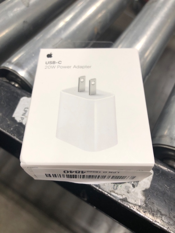 Photo 1 of Apple 20W USB-C Power Adapter - iPhone Charger with Fast Charging Capability, Type C Wall Charger
