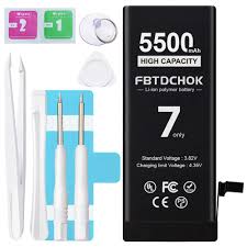 Photo 1 of  [5500mAh] Battery for iPhone 7/ 7G, High Capacity 0 Cycle A+
Replacement 7 with Complete Repair Tool Kit (7 only)