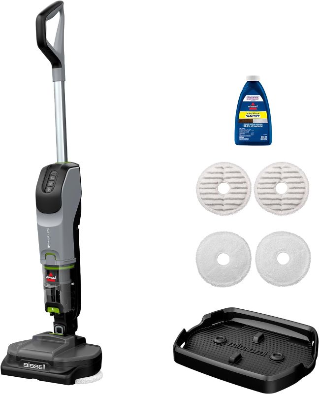 Photo 1 of BISSELL® SpinWave® + Vac Cordless, Hard Floor Spin Mop + Vacuum, Lay-Flat, Multi-Use Cleaning, Hard Floor Sanitize Formula Included
