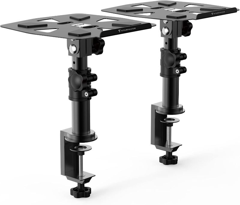 Photo 1 of 
Desk Speaker Stands Pair, Starfavor Clamp-On Adjustable Speaker Stand for Studio Monitors,Bookshelf Speakers, Surround Sound Speaker