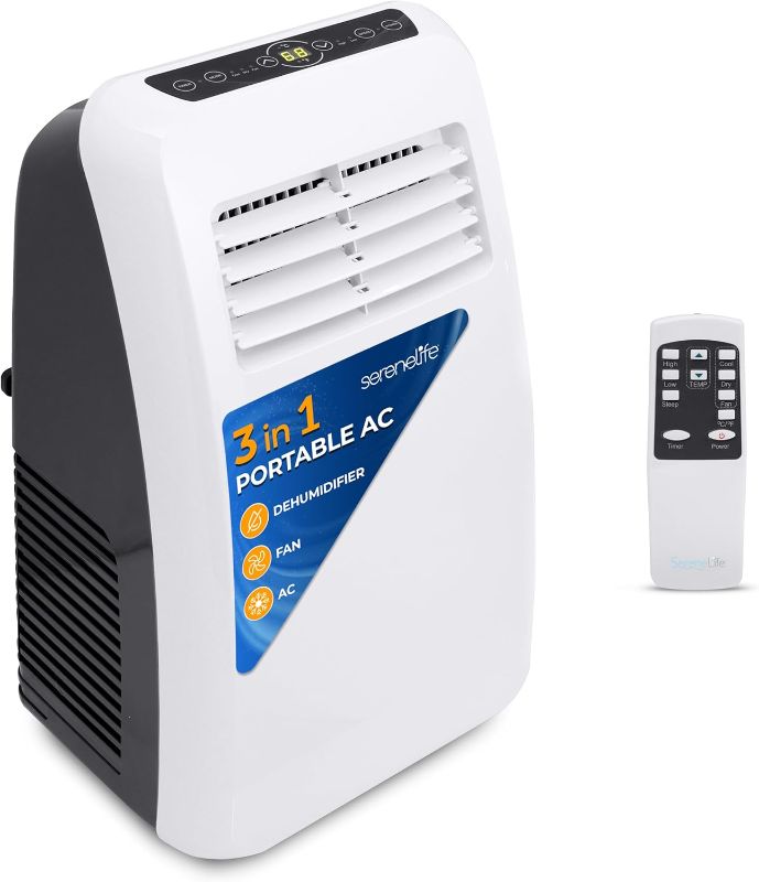 Photo 1 of 3-in-1 Portable Air Conditioner with Built-in Dehumidifier Function,Fan Mode, Remote Control, Complete Window Mount Exhaust Kit