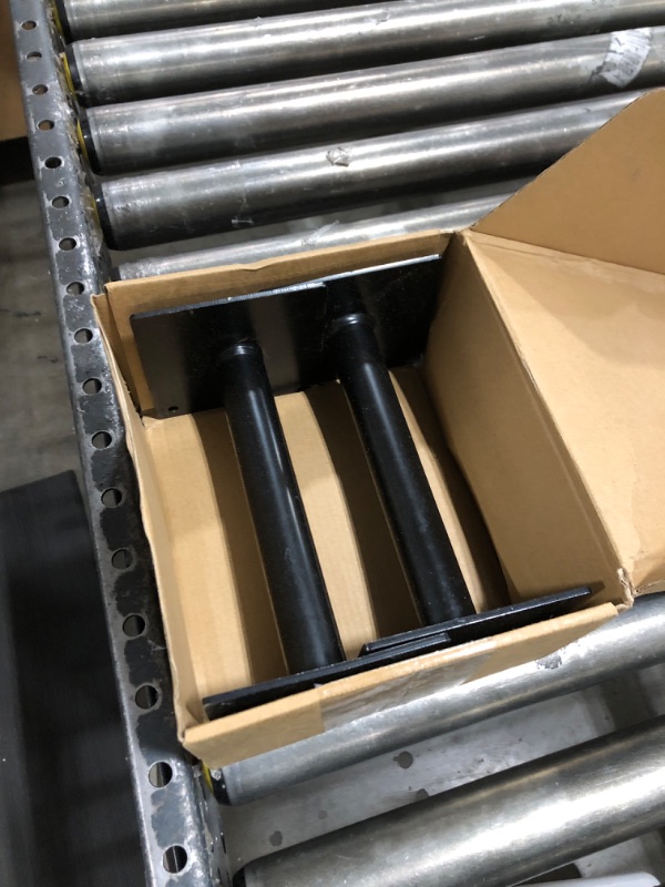 Photo 1 of (2-Pack) RV Step Brace Stabilizer (Black) - Adjustable Length from 7 5/8" to 14" - Heavy Gauge Steel with 1,000 lb Max Load Rating