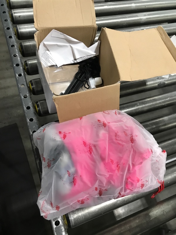 Photo 1 of 6 ft Tall Giant Summer Inflatable Flamingo Pre Lit LED Lights Outdoor Indoor Inflatable Pink Flamingo Inflatable 