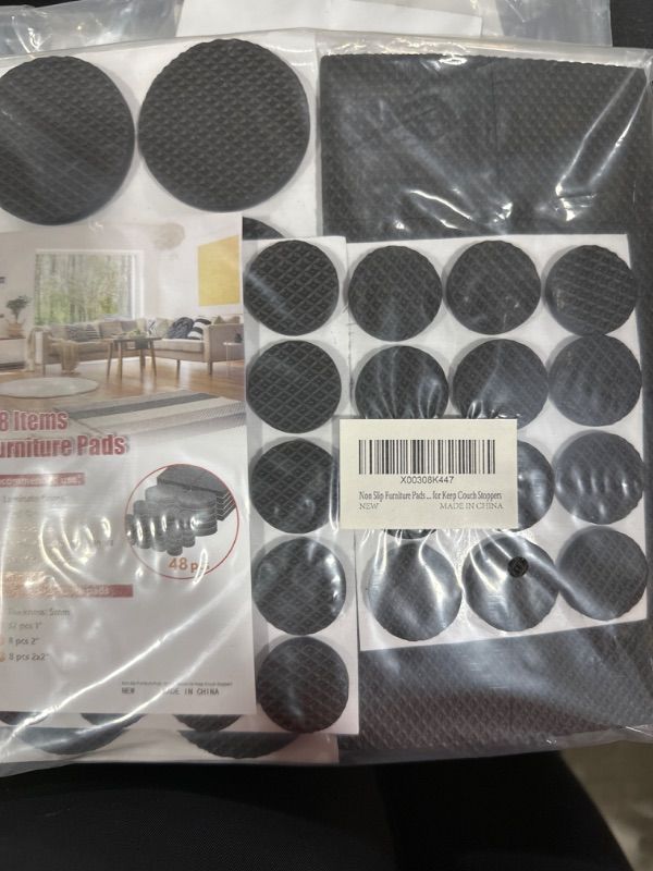 Photo 2 of 137 PCS Non Slip Furniture Pads, Self Adhesive Rubber Floor Protectors, Furniture Grippers Chair Leg Pads Self Adhesive Furniture Pads Rubber Chair Feet, Anti Scratches Furniture Pads for Floor