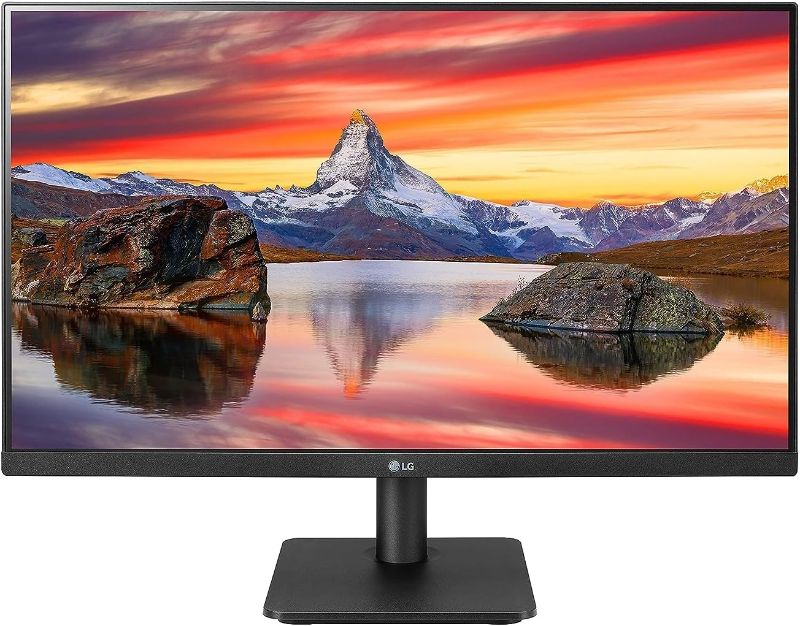 Photo 1 of LG FHD (1920 x 1080) 24 Inch Computer Monitor, IPS, AMD FreeSync, 3-Side Borderless Design, 75Hz, 5ms, Reader Mode, Smart Energy Saving, OnScreen Control, HDMI, D-Sub, 24MP400-B, Black
