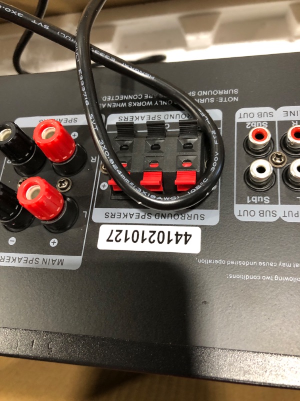 Photo 1 of Technical Pro 1500 Watts Professional Receiver with USB & SD Card Inputs with Bluetooth Compatibility, 2 Mic Inputs, 5 Band EQ, FM Radio, SD/USB Inputs