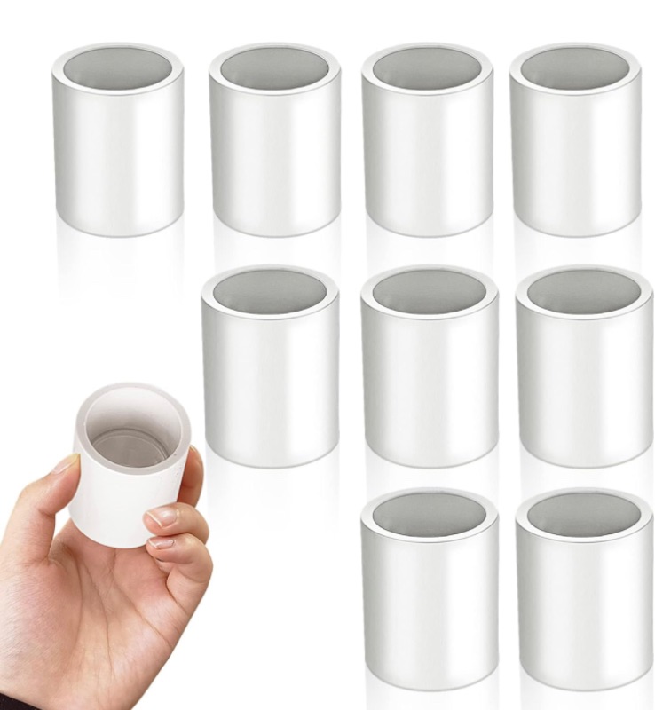 Photo 1 of 10Pcs White PVC Pipe Couplings, 1’’ PVC Pipe Slip Socket Fitting Adapter Connector