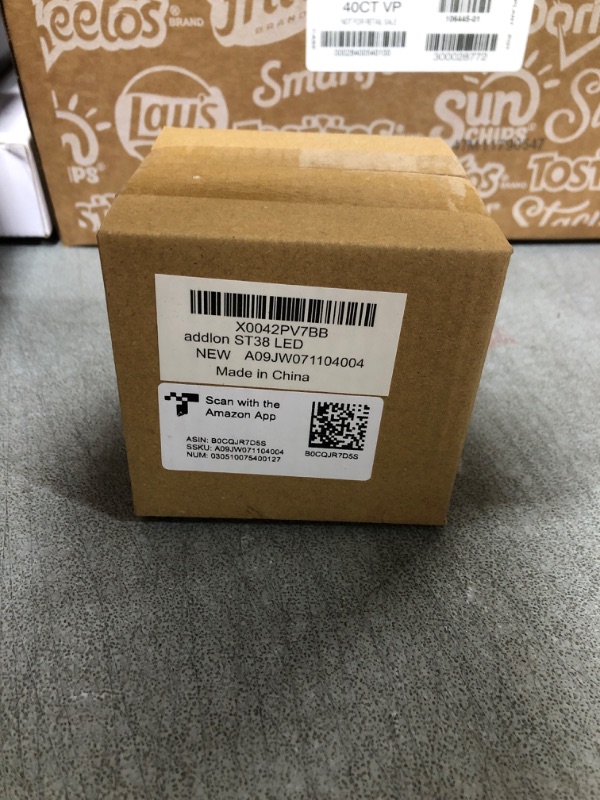 Photo 1 of addlon ST38 LED Replacement Bulbs,4 Pack Shatterproof Plastic bulbs for Outdoor String Lights,E17 Pin design,1W,2200K Warm yellow