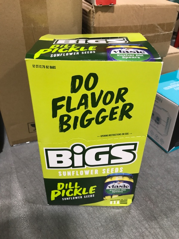 Photo 1 of Bigs Dill Pickle Sunflower Seed, 2.75 Ounce - 72 per case. Best By April 30 2025