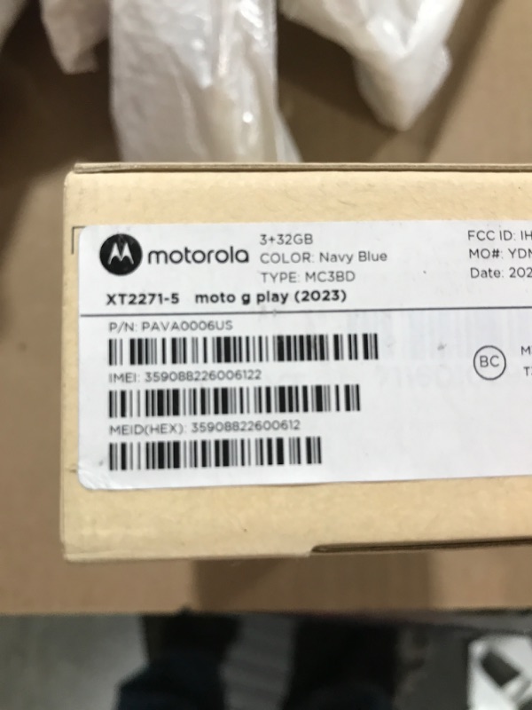 Photo 3 of Moto G Play 2023 3-Day Battery Unlocked Made for US 3/32GB 16MP Camera Navy Blue Navy Blue Unlocked Smartphone