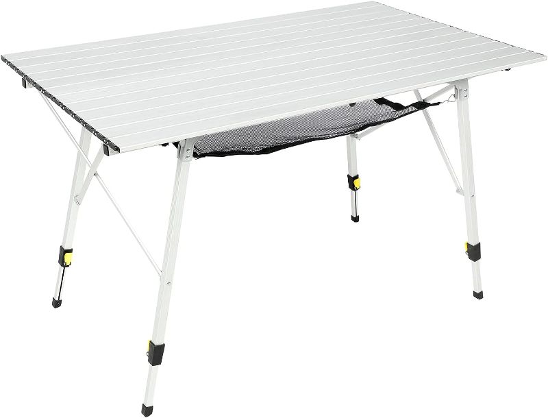 Photo 1 of Portable Adjustable Folding Camping Table with Carrying Case