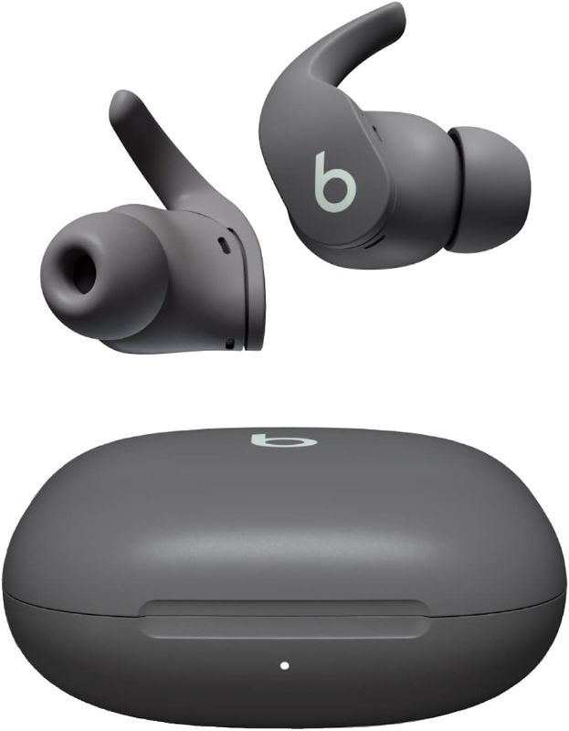 Photo 1 of Beats Fit Pro - True Wireless Noise Cancelling Earbuds - Apple H1 Headphone Chip, Compatible with Apple & Android, Class 1 Bluetooth, Built-in Microphone, 6 Hours of Listening Time - Sage Gray
