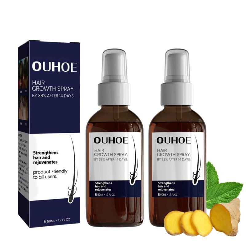 Photo 1 of Ouhoe Hair Spray,OUHOE Hair Spray for Men & Women,By 38% Ouhoe Hair Oil,Ouhoe Hair Serum(2PCS)
