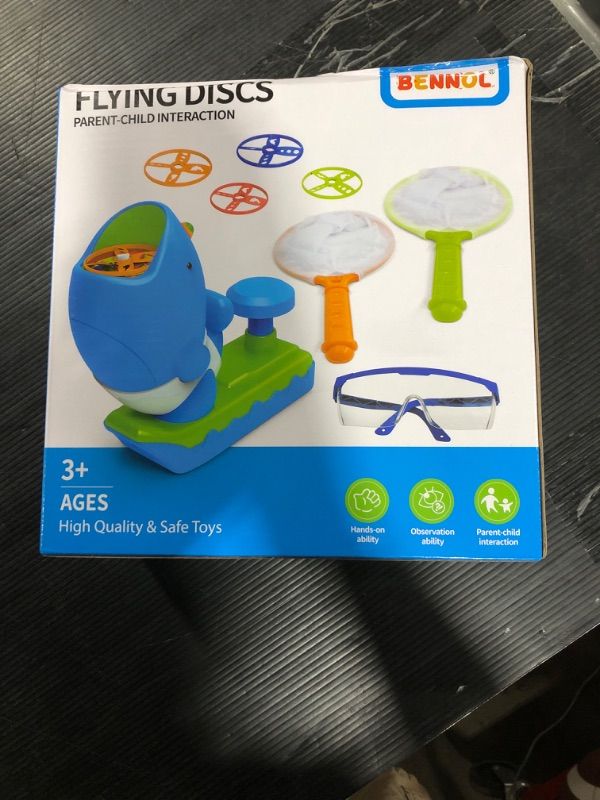 Photo 2 of Bennol Outdoor Game Toys for Kids Ages 3-5 4-8, Flying Disc Launcher Outdoor Outside Toys Gifts for 3 4 5 6 7 8 Year Old Boys Kids, Ideas Outside Outdoor Toys for Kids Toddlers Boys Ages 3-5 6-8 4-8
