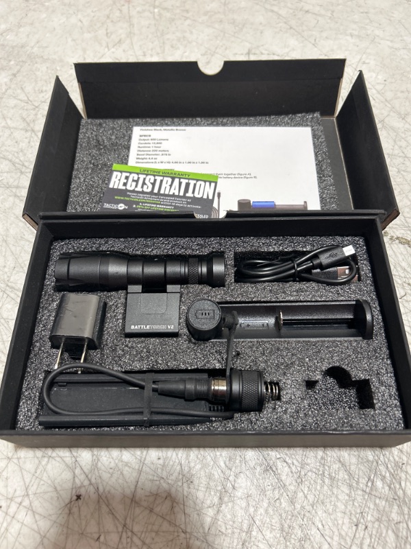 Photo 2 of Tacticon Battletorch V2 | Rifle Mounted Miniature Flashlight| Combat Veteran Owned Company | Inline and Offset Picatinny Mount | Tactical Gun Mini Light Black