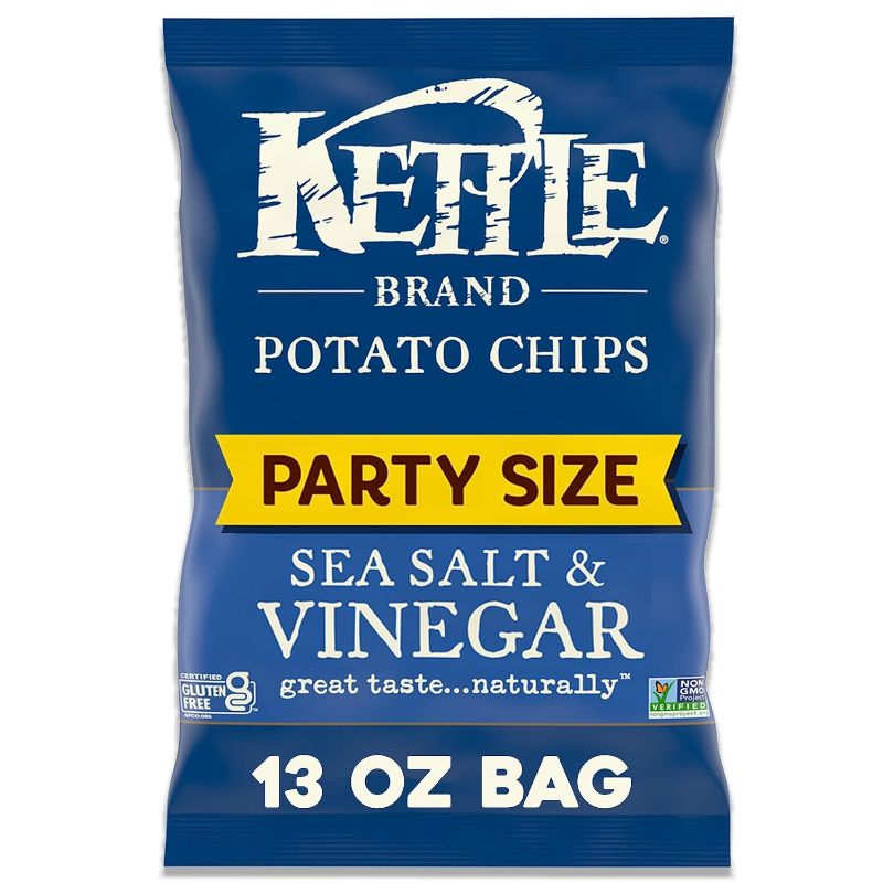 Photo 1 of 2 PACK - Kettle Brand Potato Chips Sea Salt & Vinegar Kettle Chips, 13 Oz