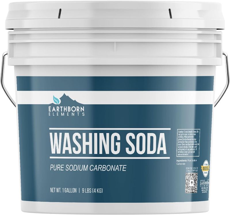 Photo 1 of Earthborn Elements Washing Soda (1 Gallon), Soda Ash, Sodium Carbonate, Non-Toxic Laundry Booster 
